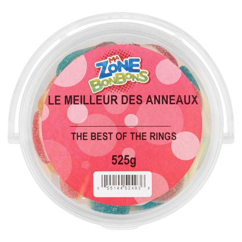 Les Aliments Johnvince Confiserie le meilleur des anneaux 525 g