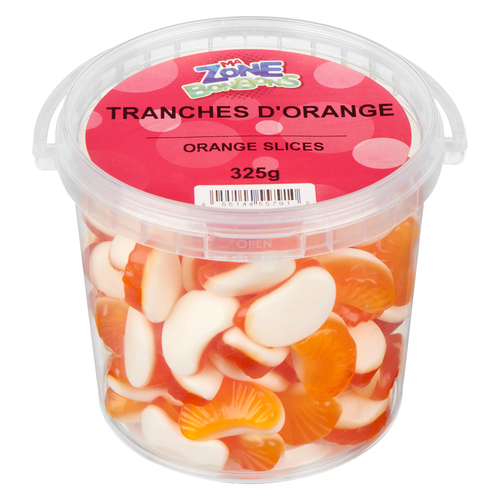 Les Aliments Johnvince Bonbon Tranches d'orange 325 g