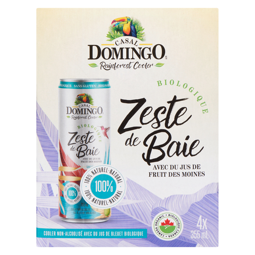 Casal Cooler au vin zeste de baies sans alcool 4 x 355 ml (canettes)