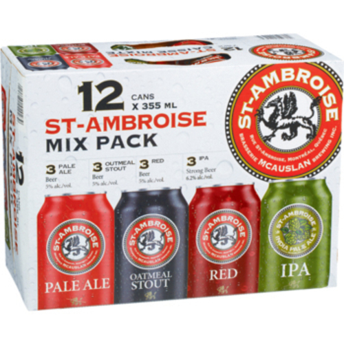 St Ambroise IPA Mix Bière 12 x 355 ml (canettes)