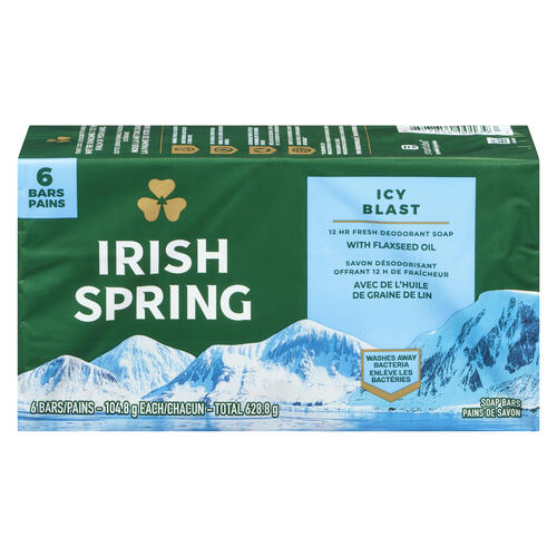 Irish Spring Barre de savon Glace 6 un