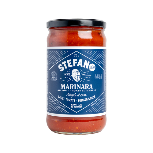 Stefano Faita Sauce tomate pour pâtes marinara à l’ail rôti 648 ml