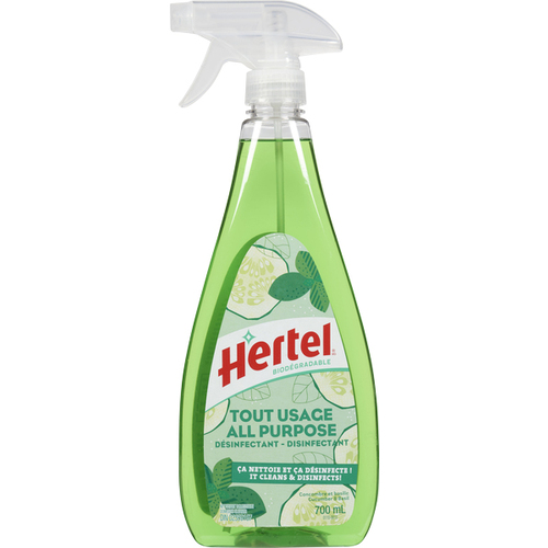 Nettoyant tout usage au concombre et basilic