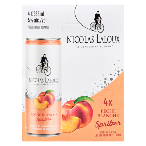 Spritzer à la pêche blanche, paq. de 4 (Pièce didentité requise au moment du ramassage)