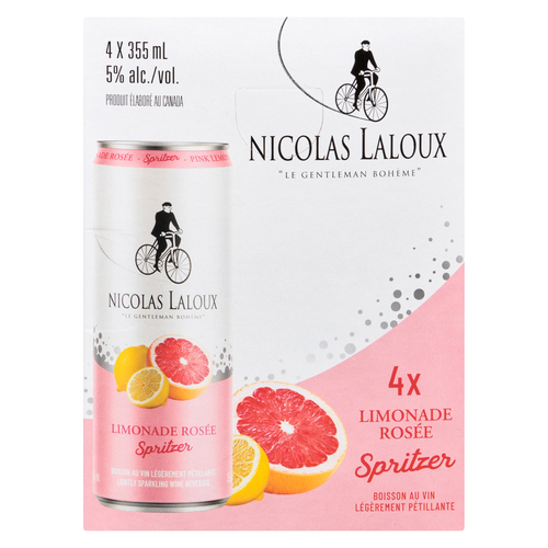 Boisson au vin rosé à saveur de limonade