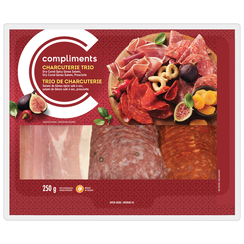 Compliments Trio charcuterie italienne piquante 250 g