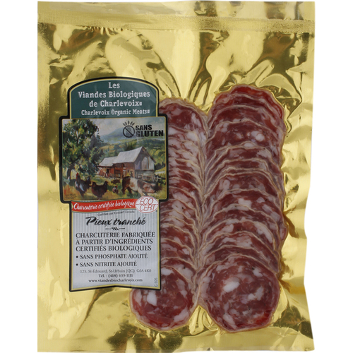 Tranches de saucisson biologique