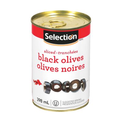 Olives noires tranchées