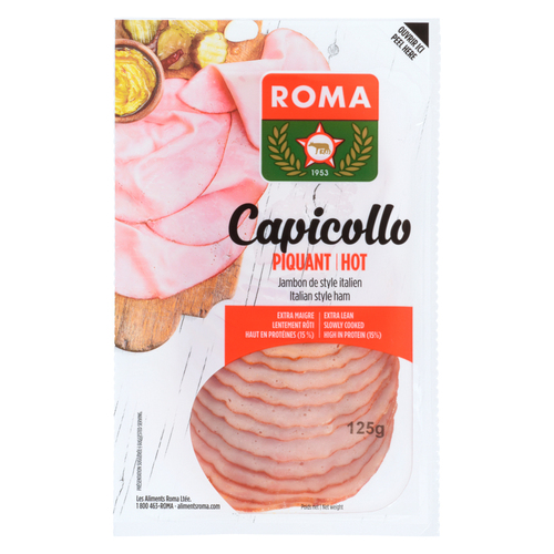 Roma Capicollo rond fort tranché 125 g