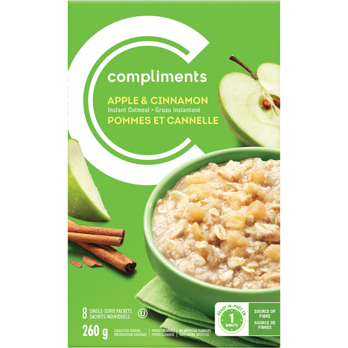 Compliments Gruau instantané saveur pomme et cannelle 260 g