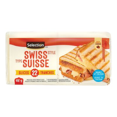 Tranches de fromage suisse