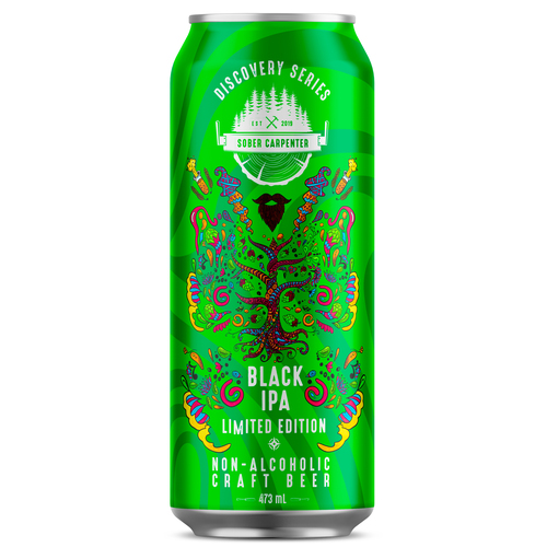 Sober Carpenter Bièr IPA noire sans alcool 473 ml (canette)