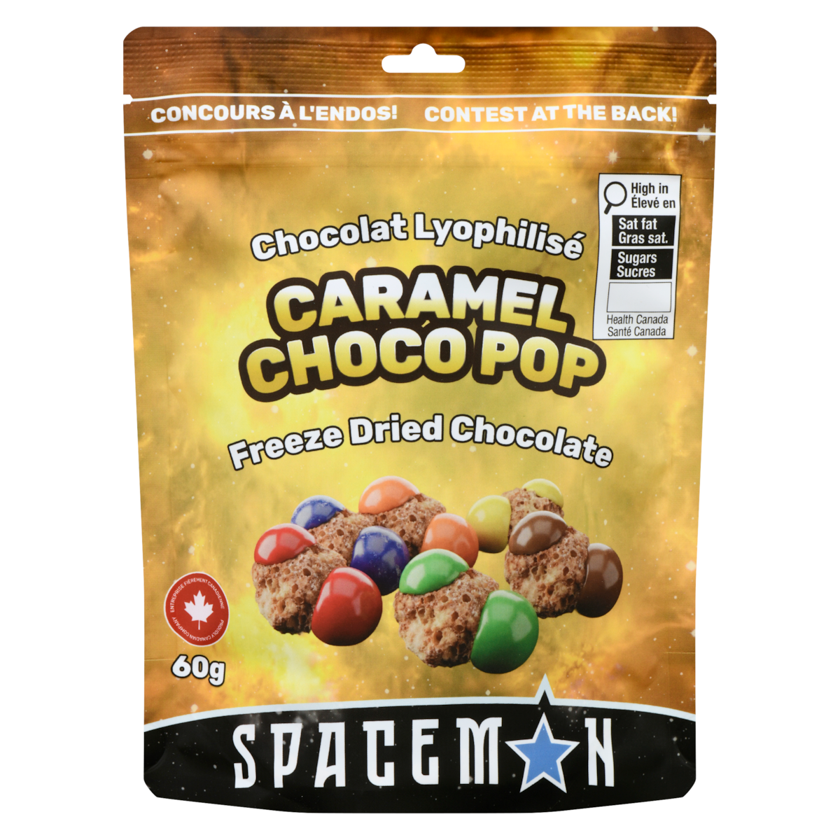 Chocolat lyophilisé caramel choco pop
