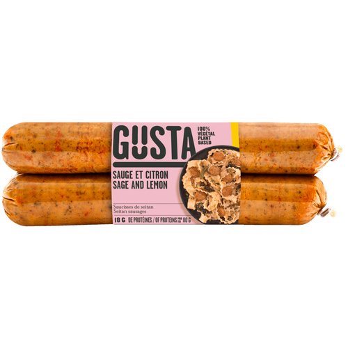 Gusta Saucisse de seitan - sauge citron 320 g
