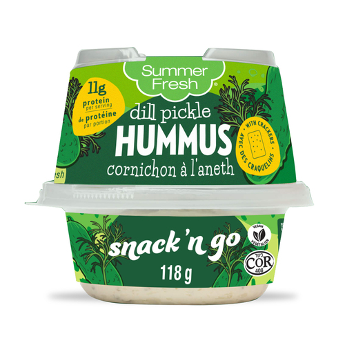 Summer Fresh snack and go Houmous cornichon à l'aneth 118 g