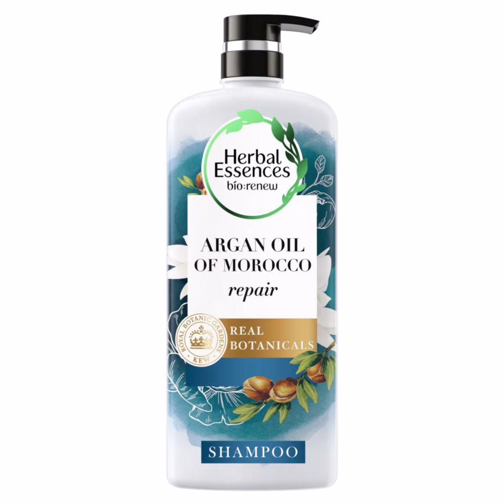 Herbal essences biorenew shampooing réparateur à l'huile d'argan du maroc sans danger pour la couleur