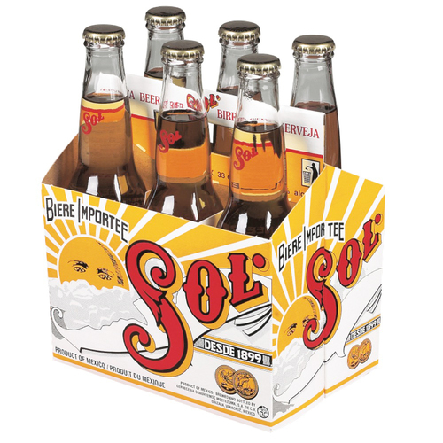 Sol Bière en bouteille - 4.5% alcool 6 x 330 ml
