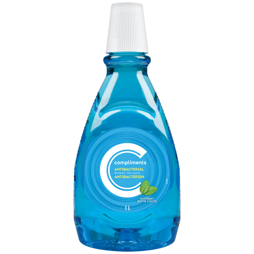 Compliments Rince bouche à la menthe poivrée 1 L