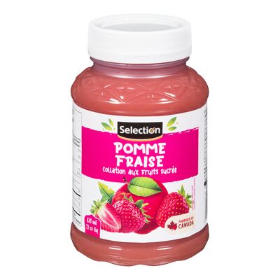 Compote sucrée aux fraises et aux pommes
