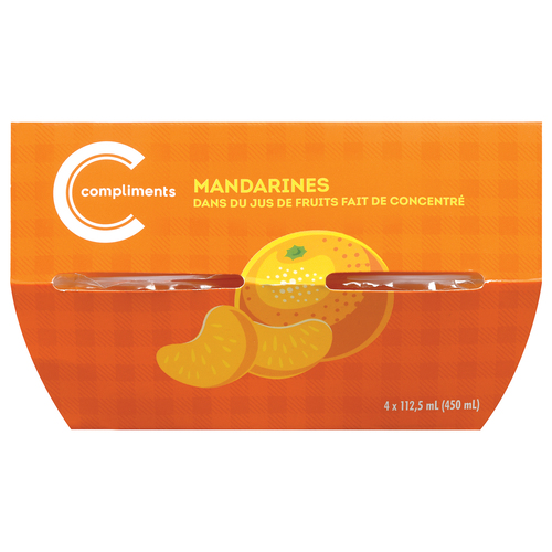 Compliments Mandarine en jus 4 x 112.5 ml