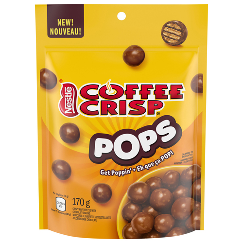 Morceaux de gaufrettes croustillantes au café avec enrobage chocolaté