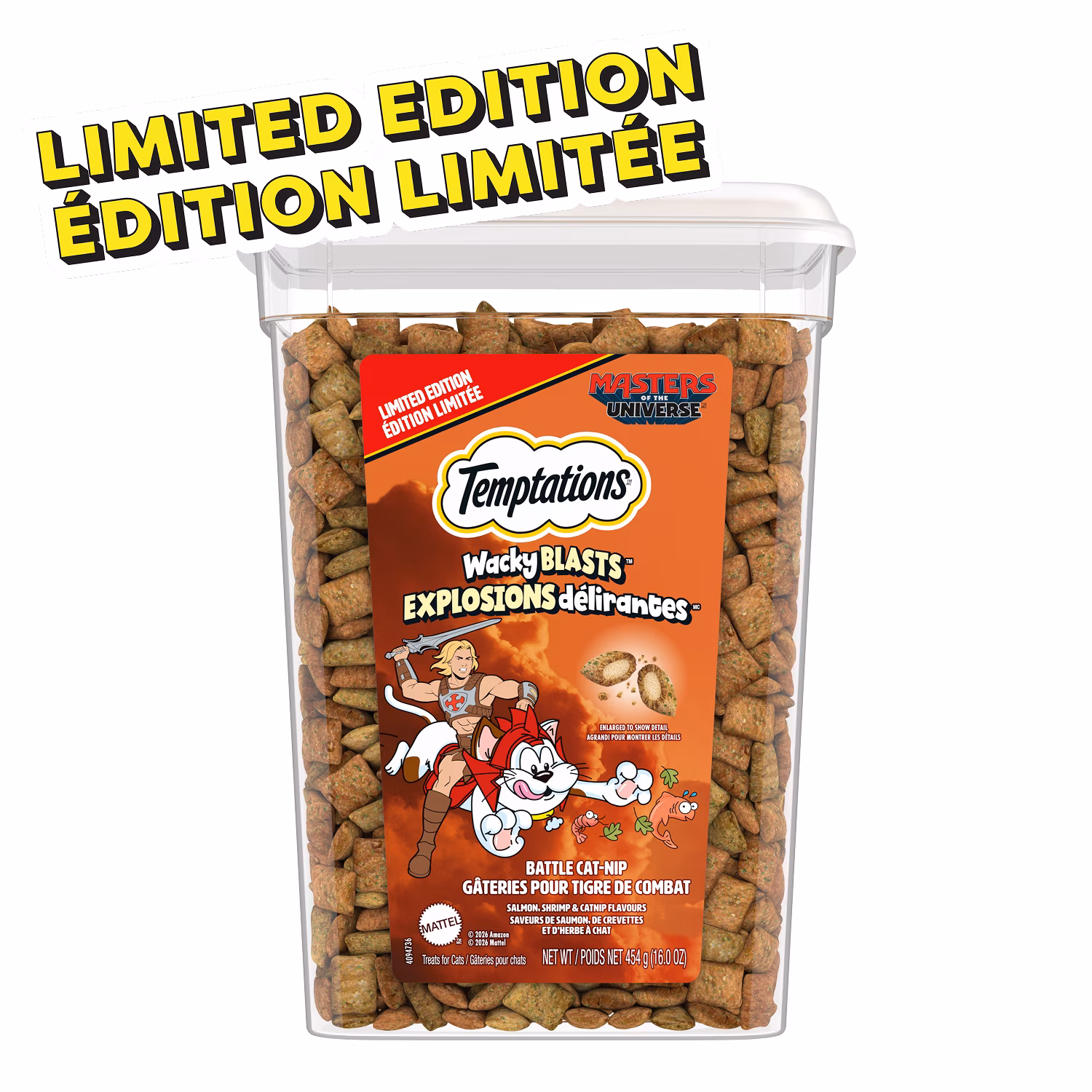 Gâteries pour chats temptations explosions délirantes. saveur herbe à chat marine. sachet de