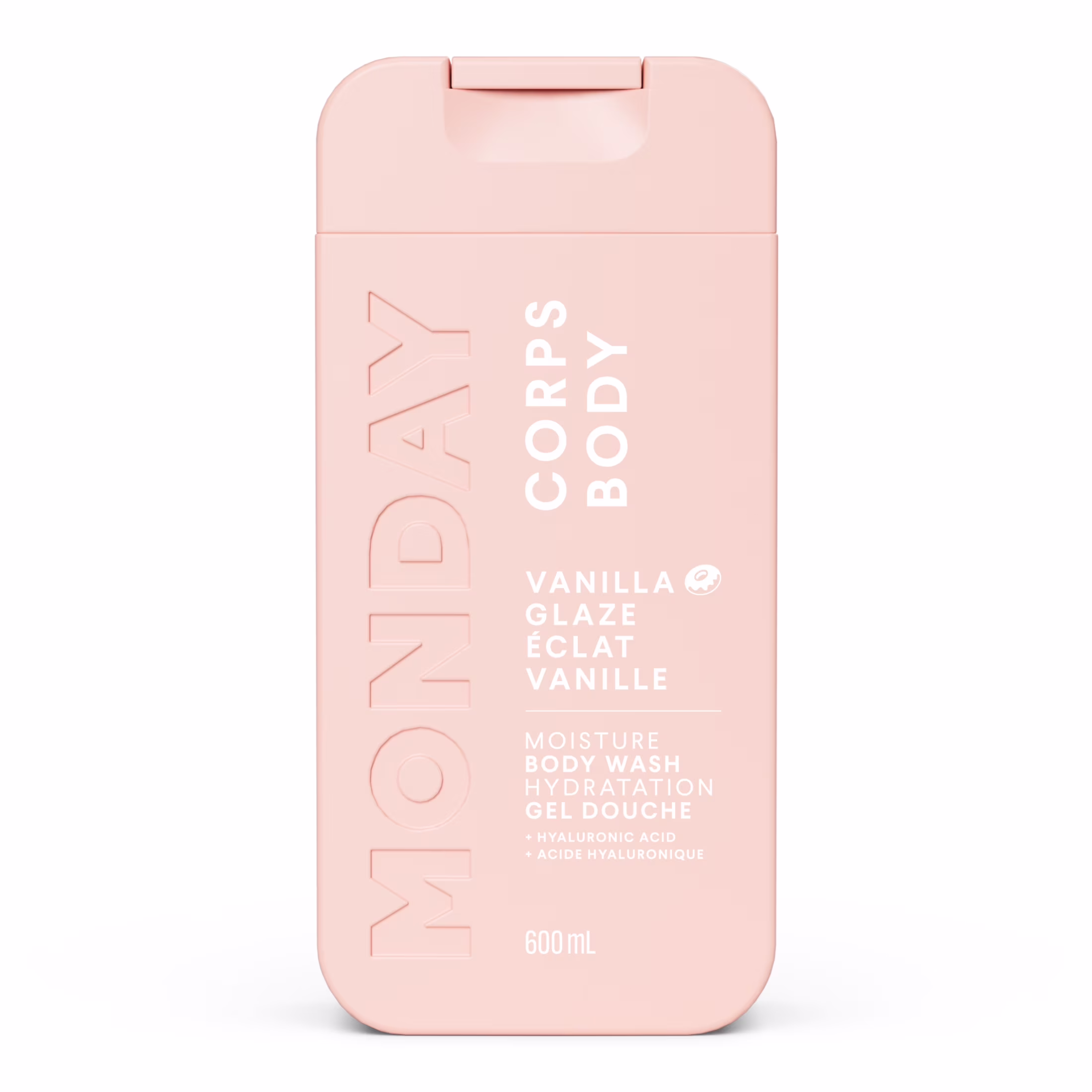 Gel douche hydratation glaçage à la vanille avec acide hyaluronique et beurre de karité pour tous les types de peau