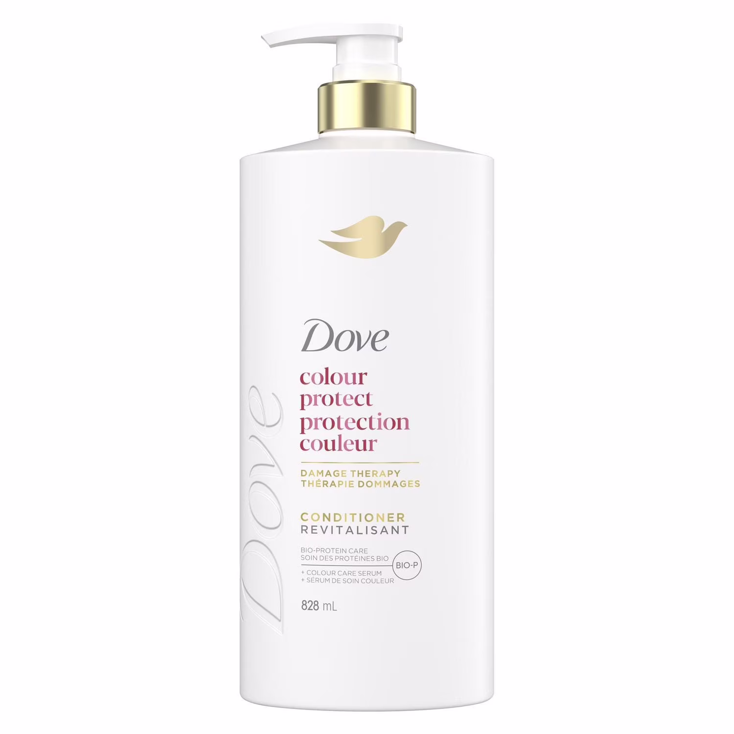Dove revitalisant protection couleur soin des protéines bio + sérum de soin couleur.