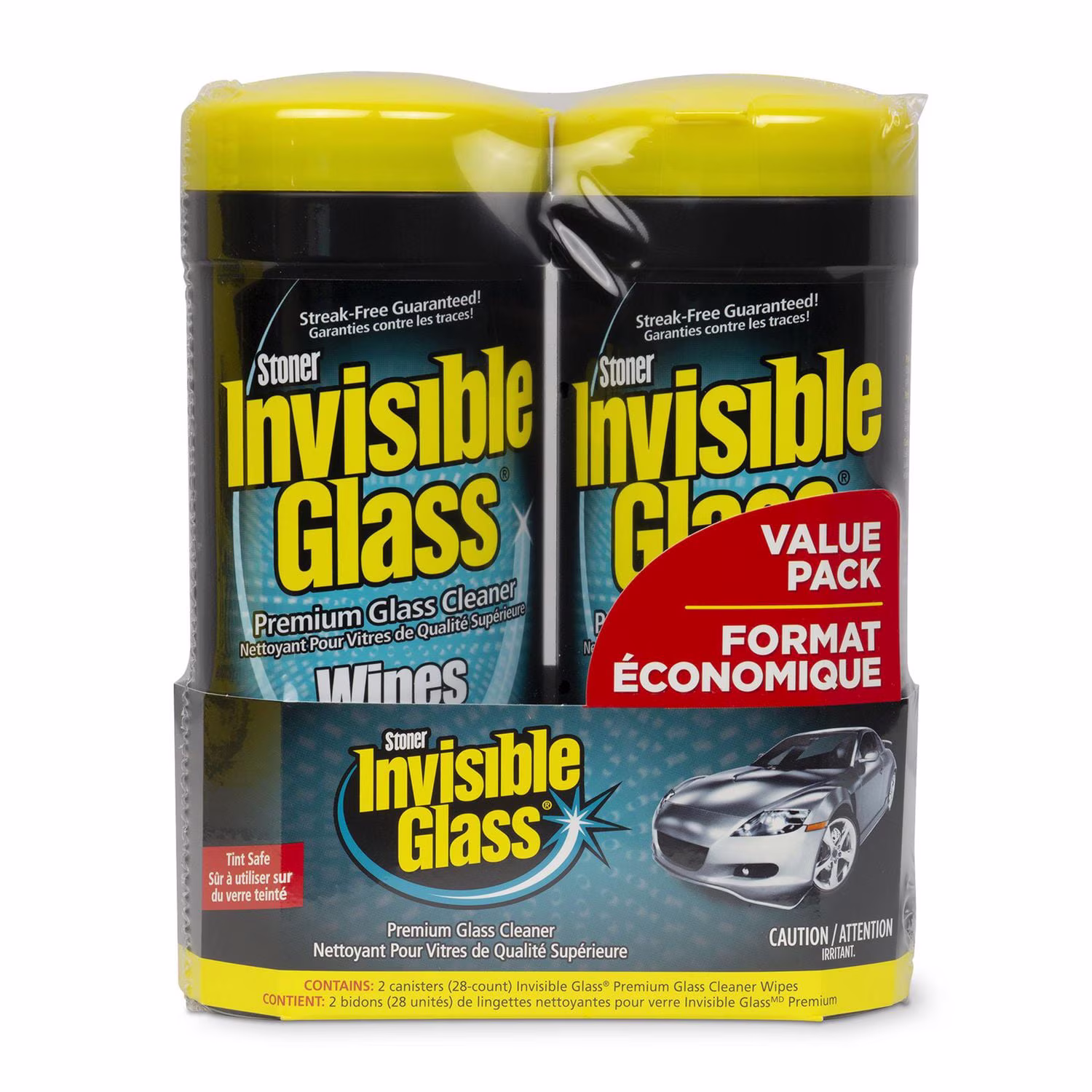 Invisible glass lingettes 28 comptes 2 paquets
