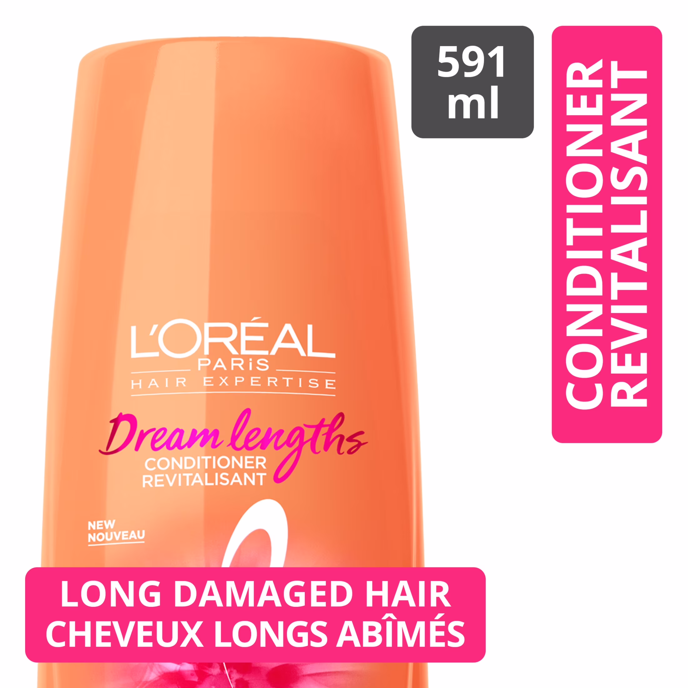 L'oréal paris hair expertise dream lengths split end sealing conditioner. with castor oil and vegetal keratin for long. damaged hair.