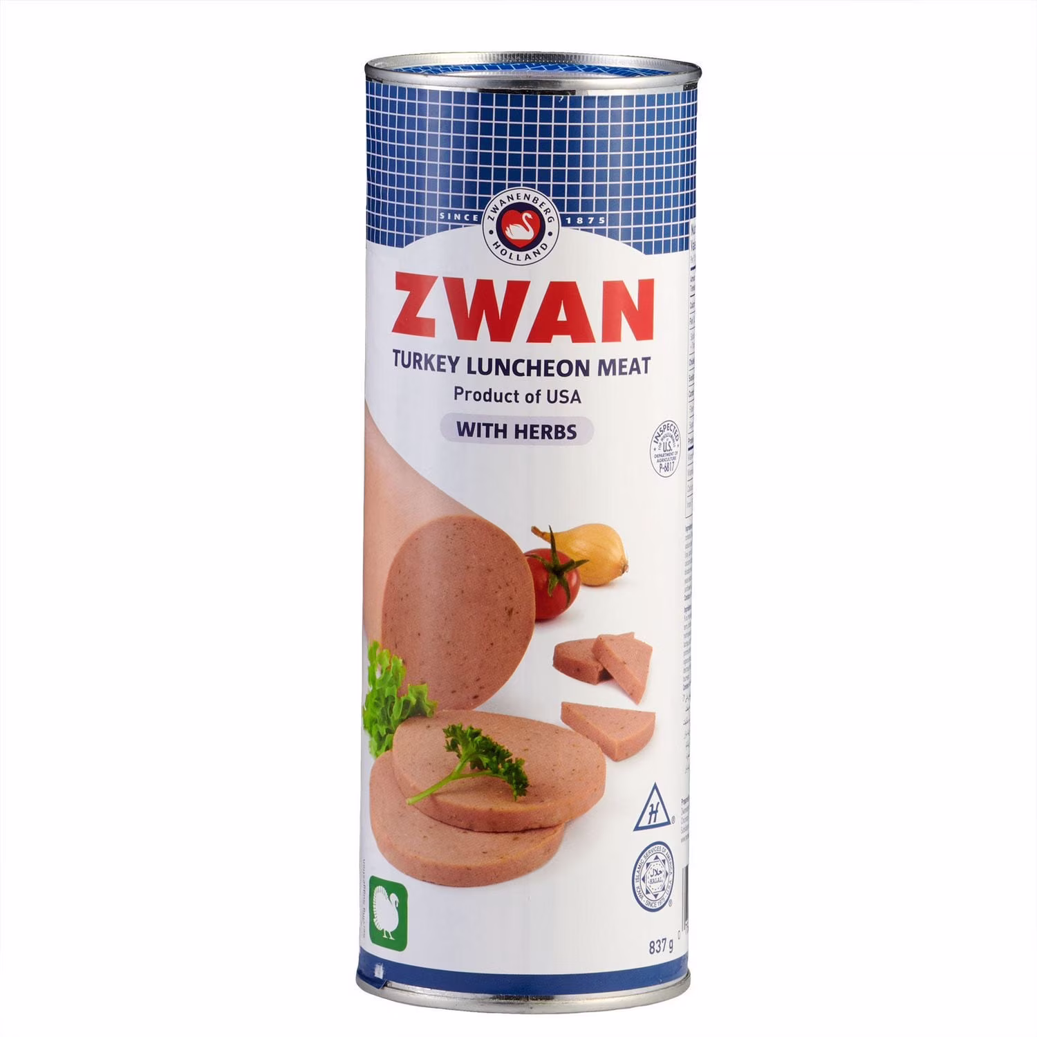 Zwan halal viande à lunch au dinde