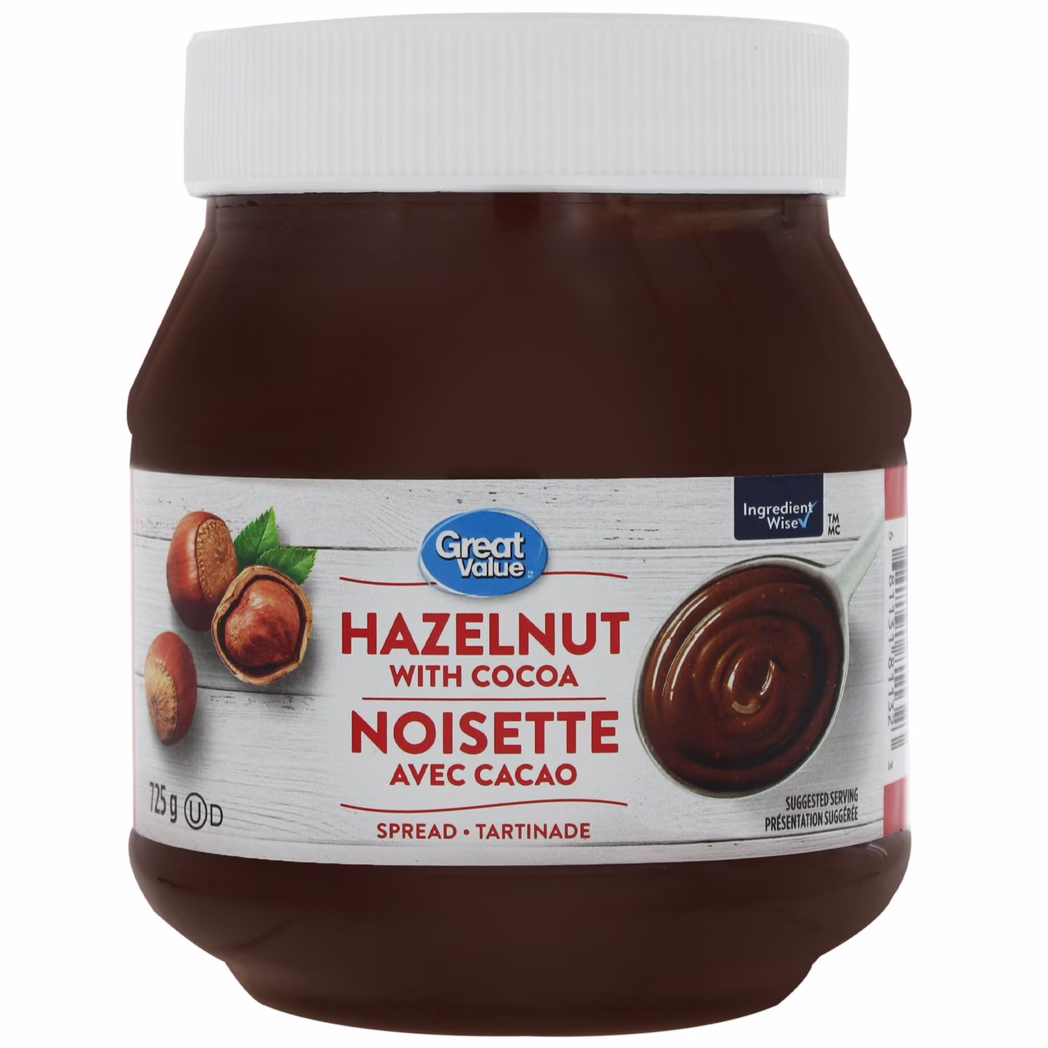 Tartinade noisette avec cacao great value