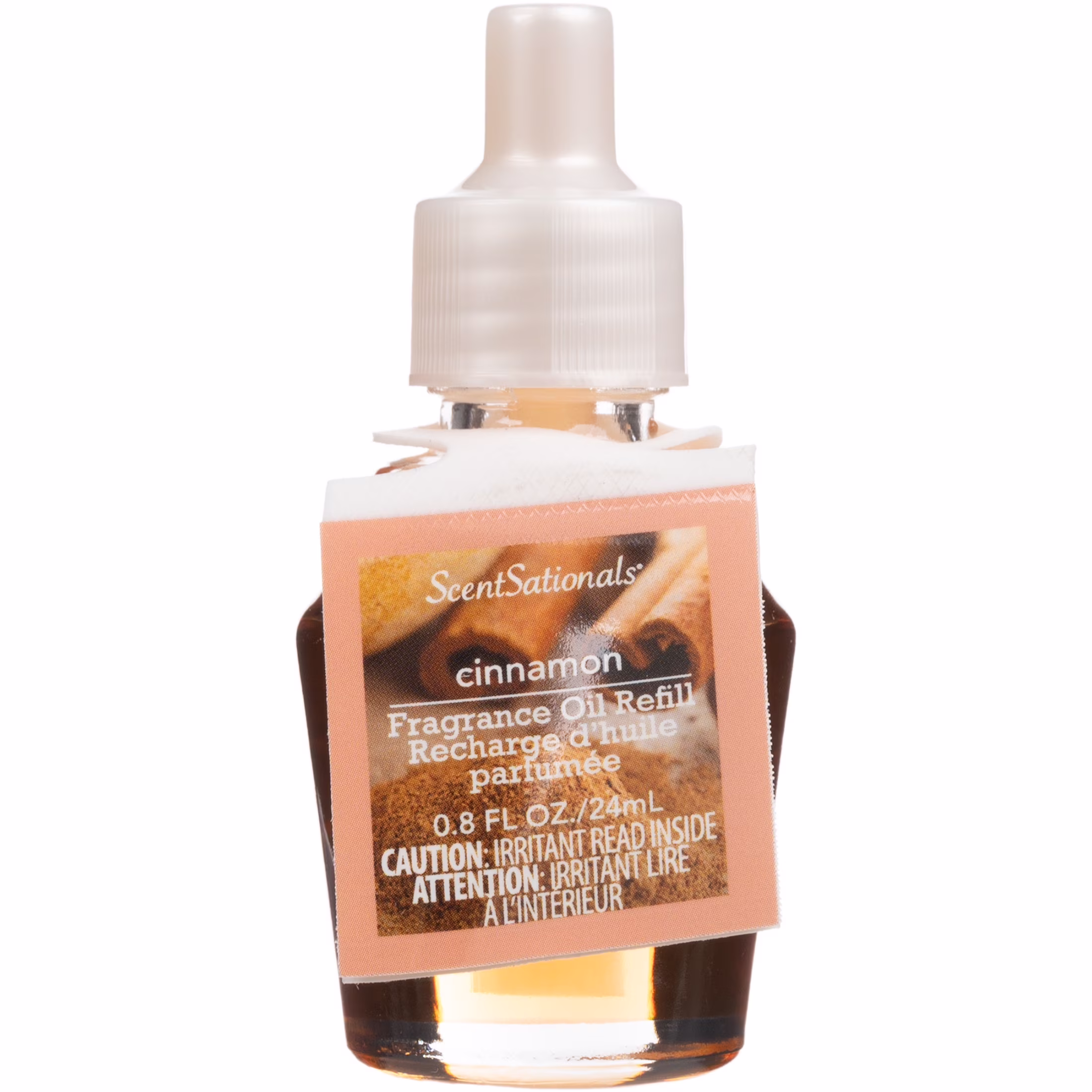 Huile scent charm scentsationals - cinnamon 0.8 fl oz.  recharge