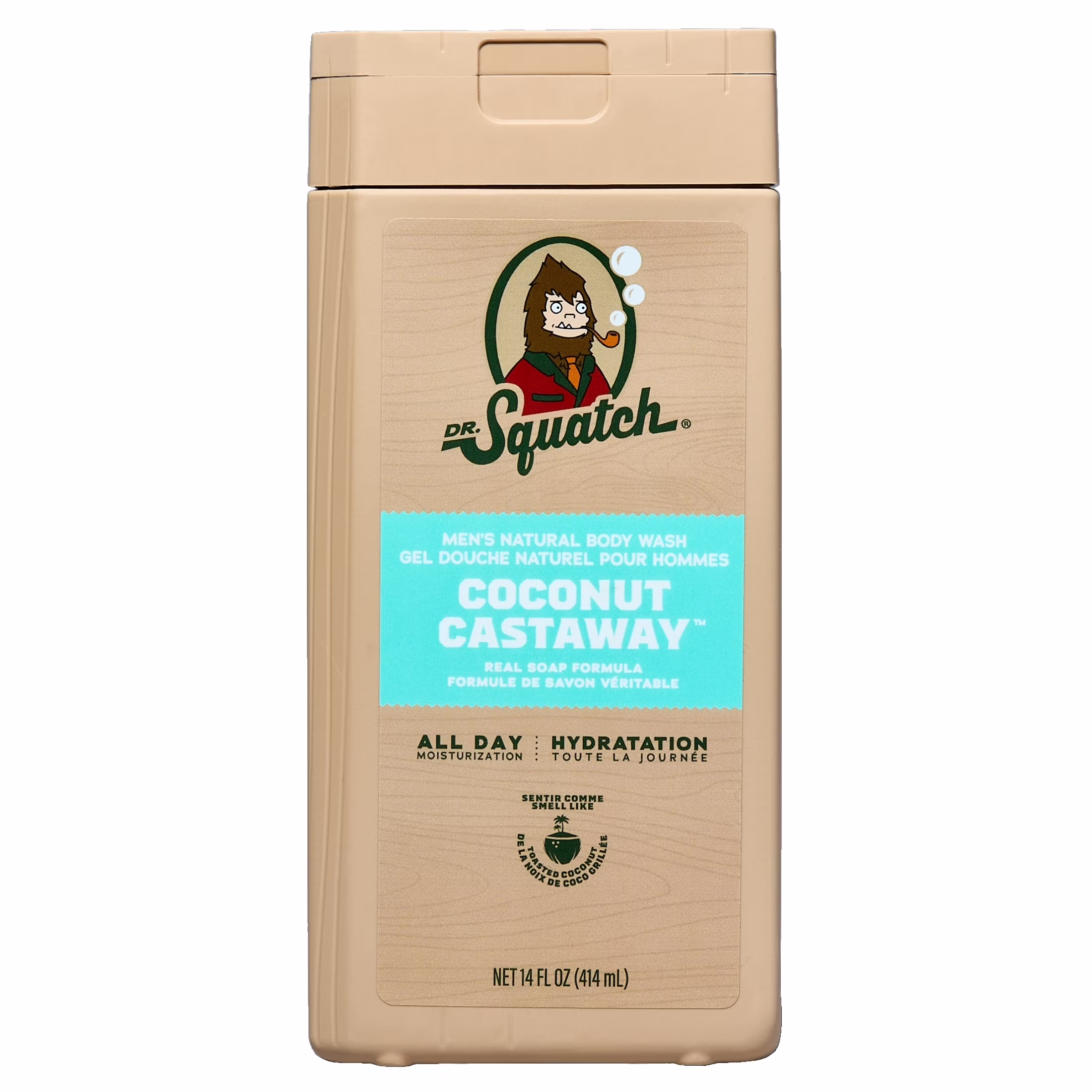 Gel douche non exfoliant dr. squatch pour hommes natural - noix de coco -  gel douche non exfoliant dr. squatch pour hommes natural rapids - noix de coco -