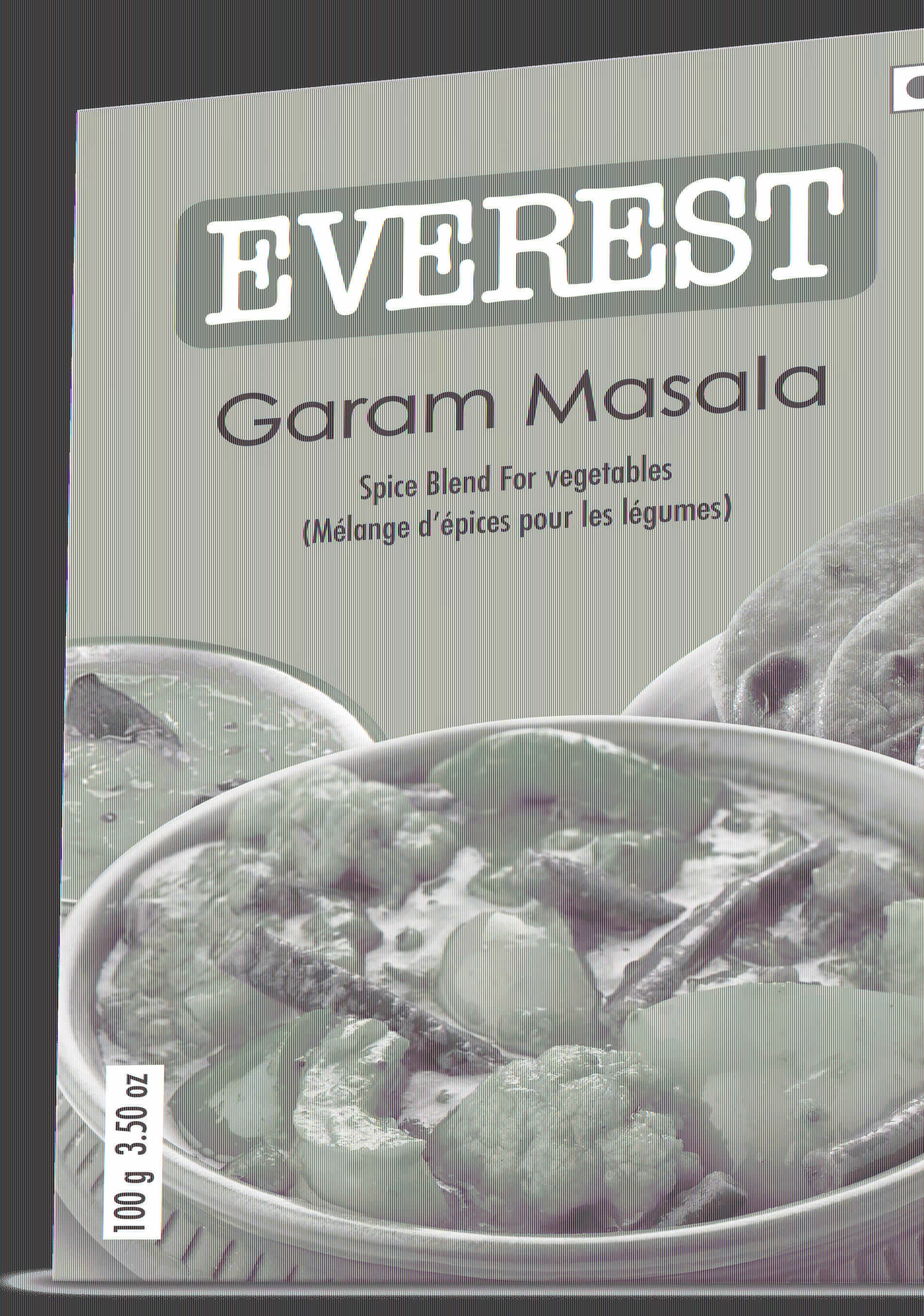 Poudre de garam masala everest un mélange d'épices moulues et réchauffantes utilisé pour aromatiser les plats