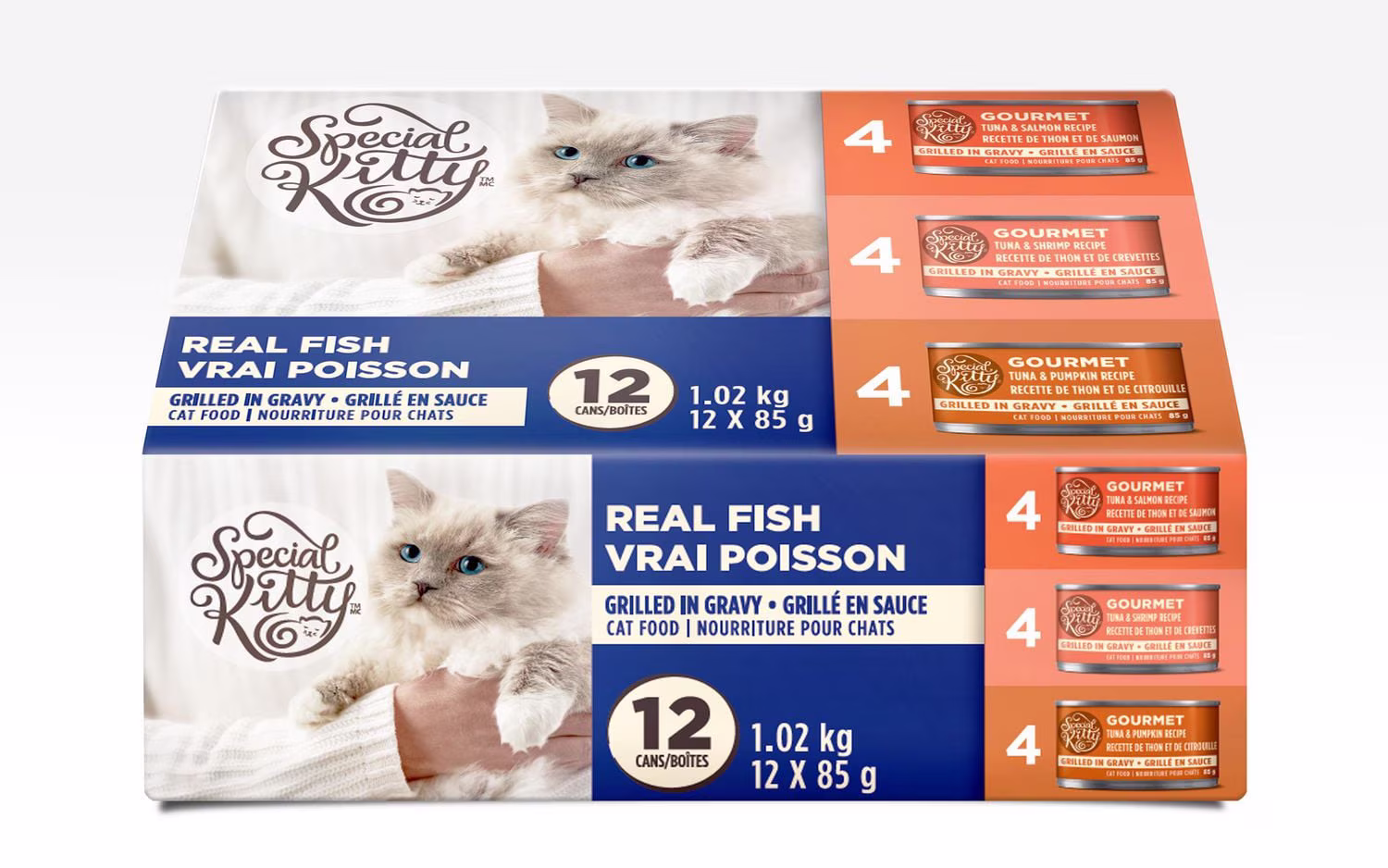 Special kitty assortiment de poisson grillé en sauce  vrai poisson grillé en sauce