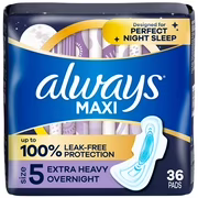 Serviettes hygiéniques de nuit avec ailes flexibles au degré d'absorption Super, taille 5