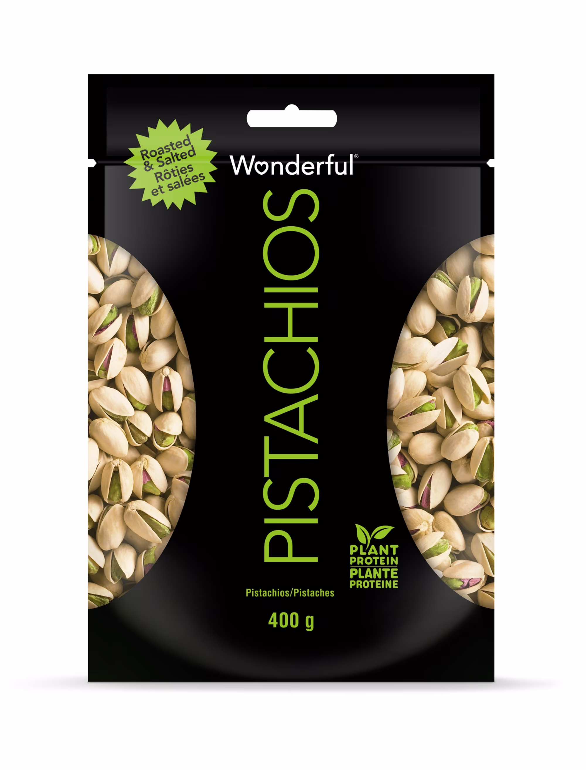 Pistaches rôties et salées de wonderful pistaches.