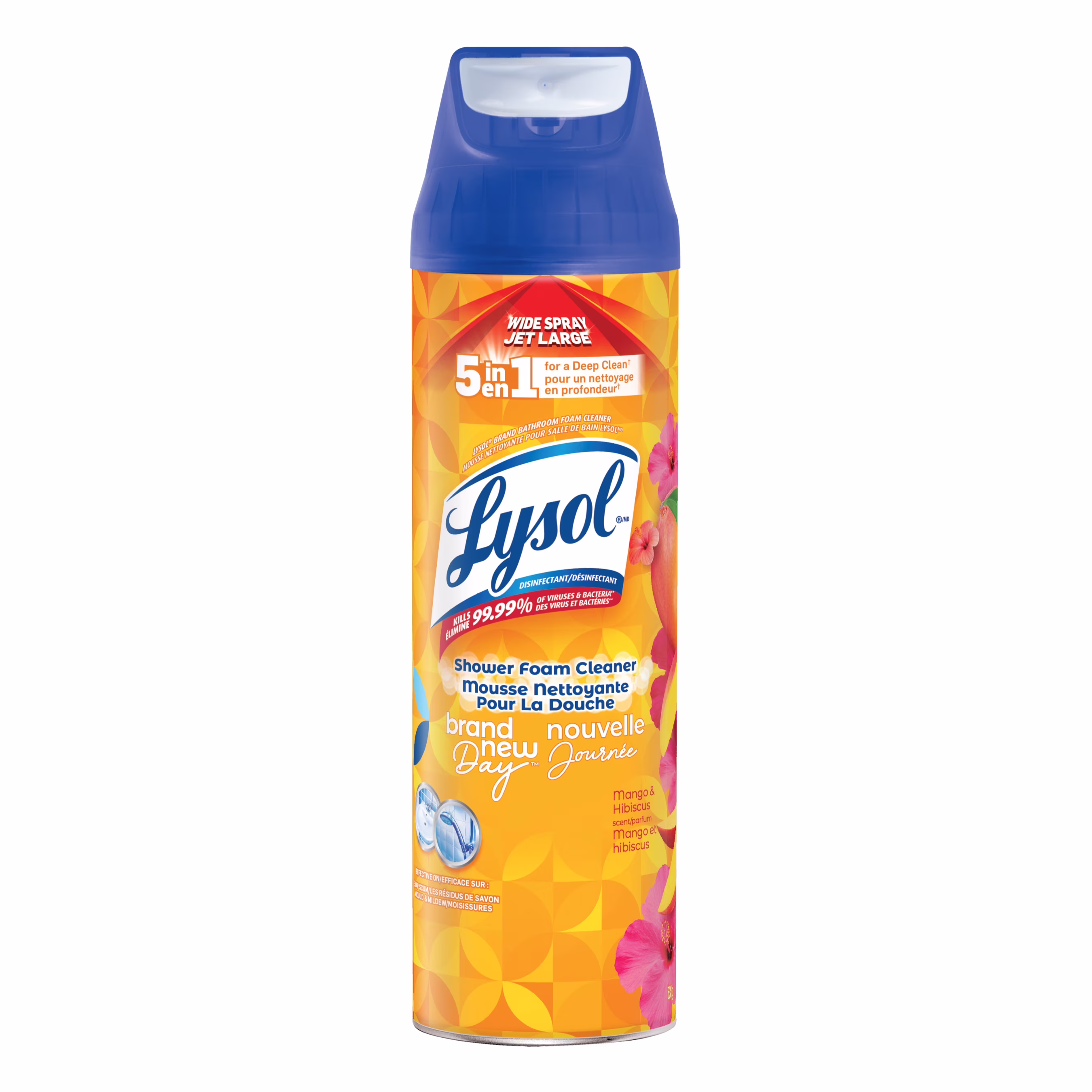 Nettoyant salle de bain lysol en aérosol - brand new day mangue et hibiscus