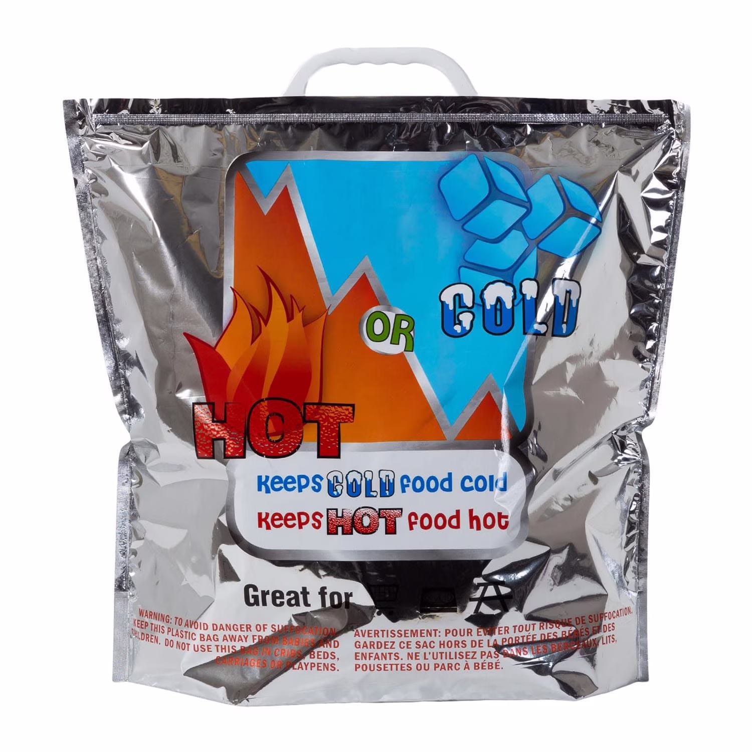 Sac réutilisable pour courses isotherme avec poignées. sac de courses réutilisable pour épicerie