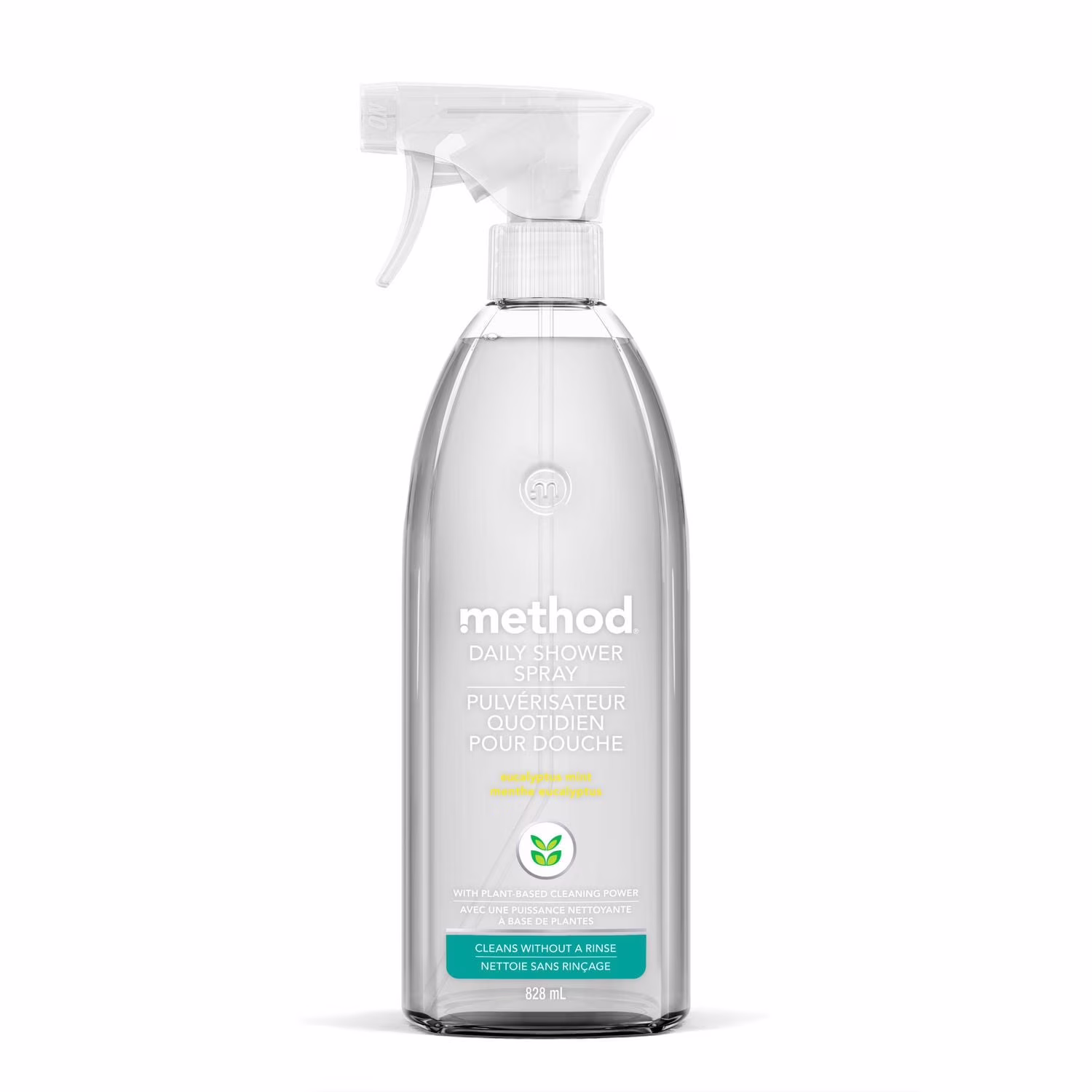 Spray nettoyant quotidien pour la douche method. menthe eucalyptus