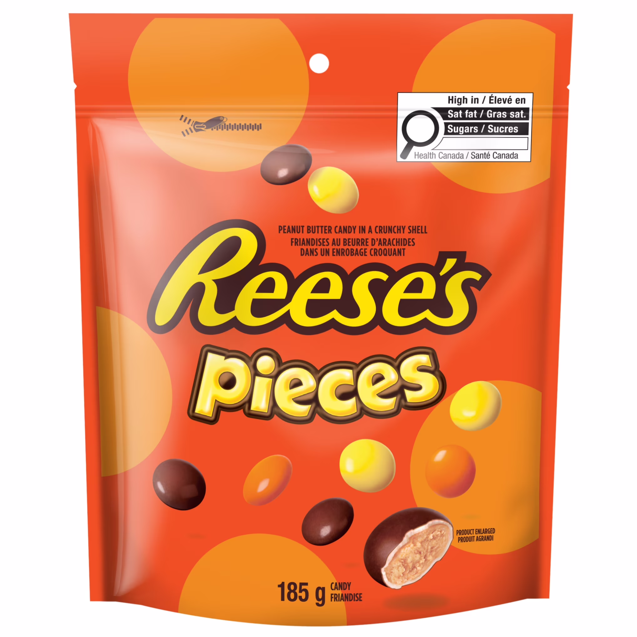 Friandises reese's pieces.  reese's choc pieces