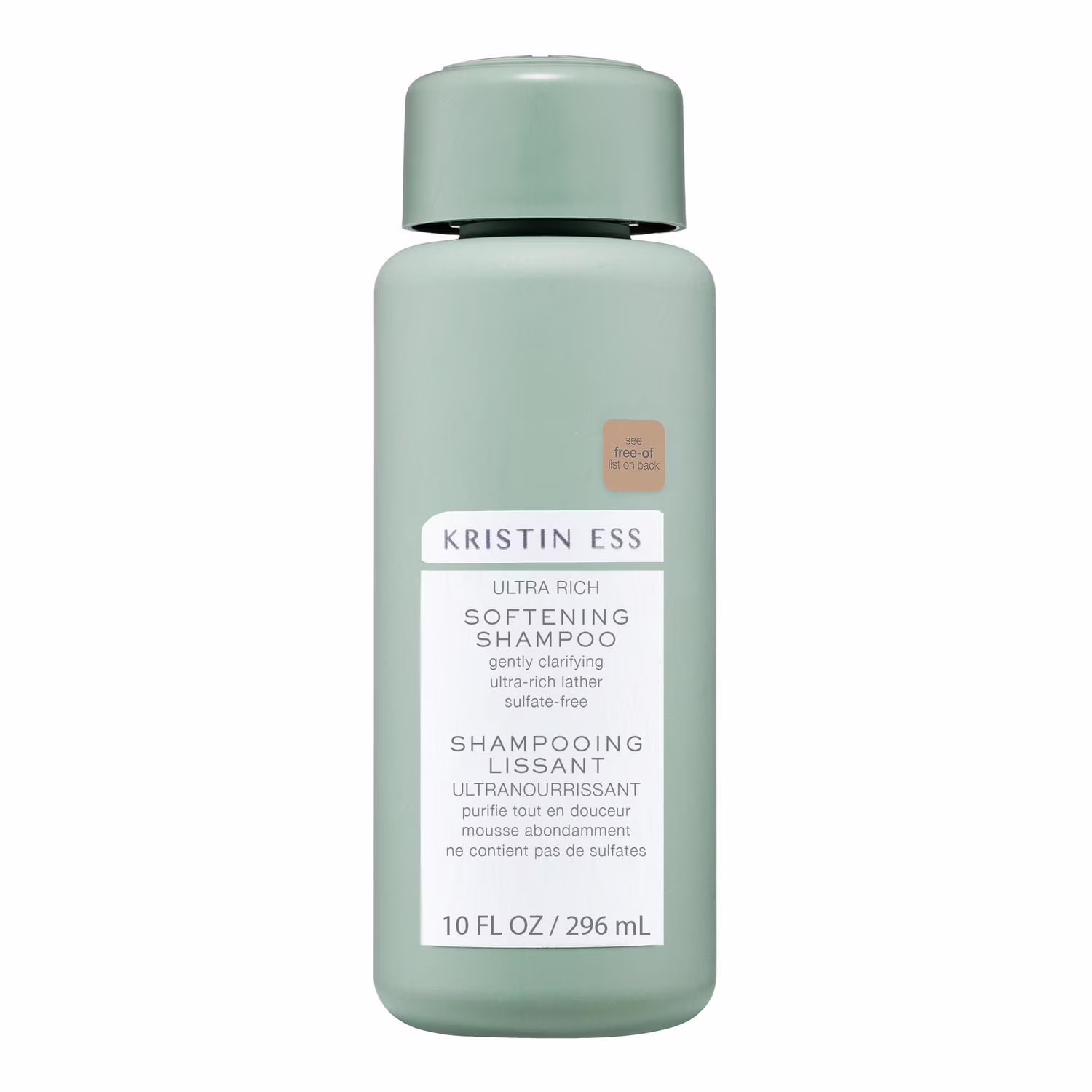 Shampoing hydratant ultra-riche et adoucissant kristin ess pour cheveux secs et abîmés.