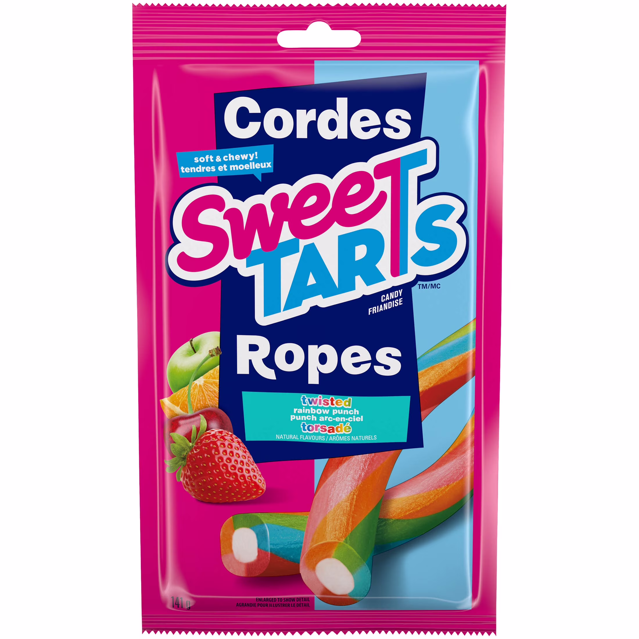 Cordes punch arc-en-ciel sweetarts