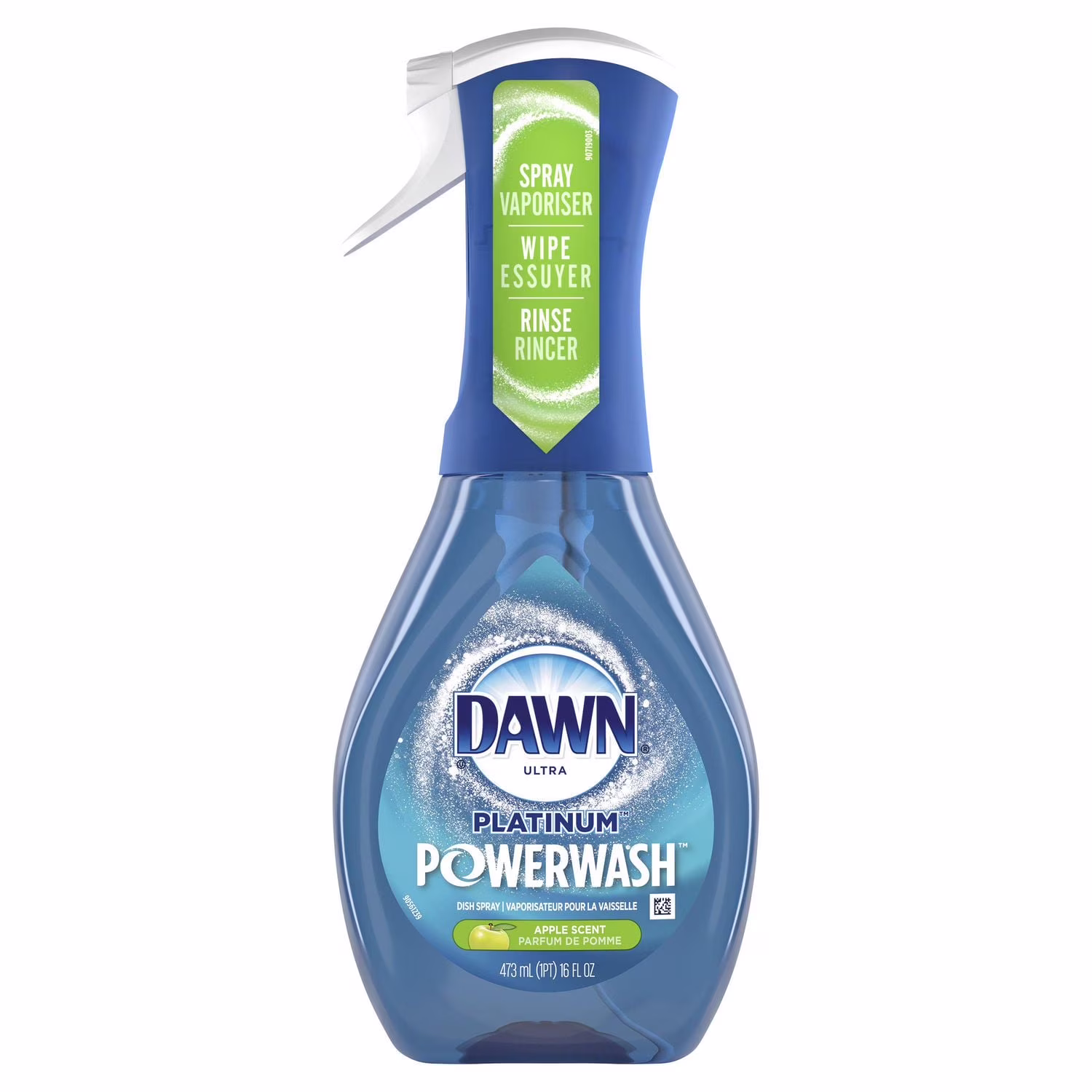 Vaporisateur pour la vaisselle dawn powerwash. trousse de départ de savon à vaisselle liquide. pomme.