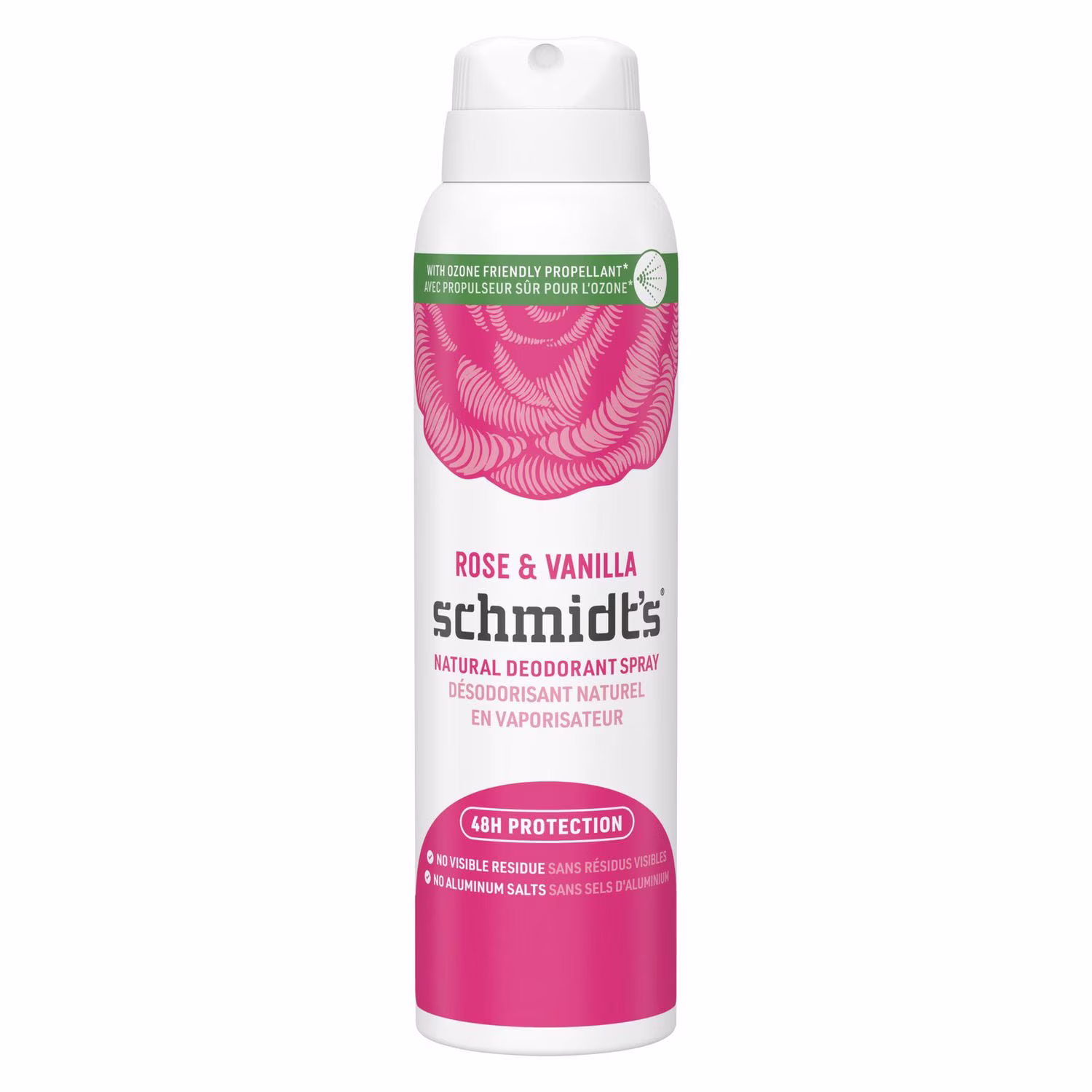Désodorisant naturel en vaporisateur schmidt's rose & vanilla