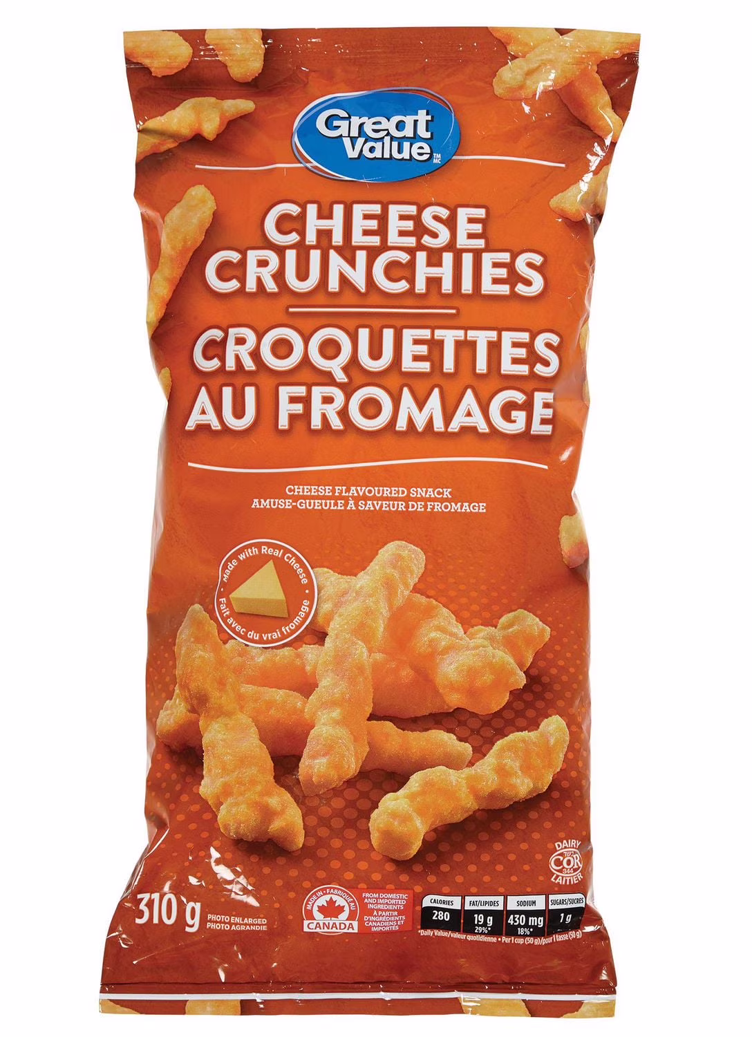 Croquettes au fromage great value