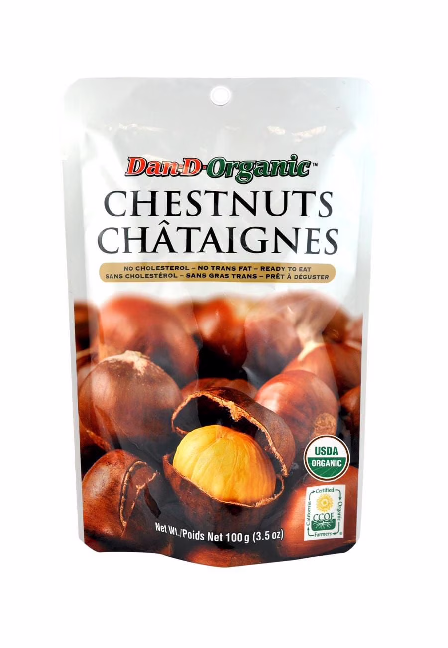 Châtaignes biologiques de dan-d-pak rammes