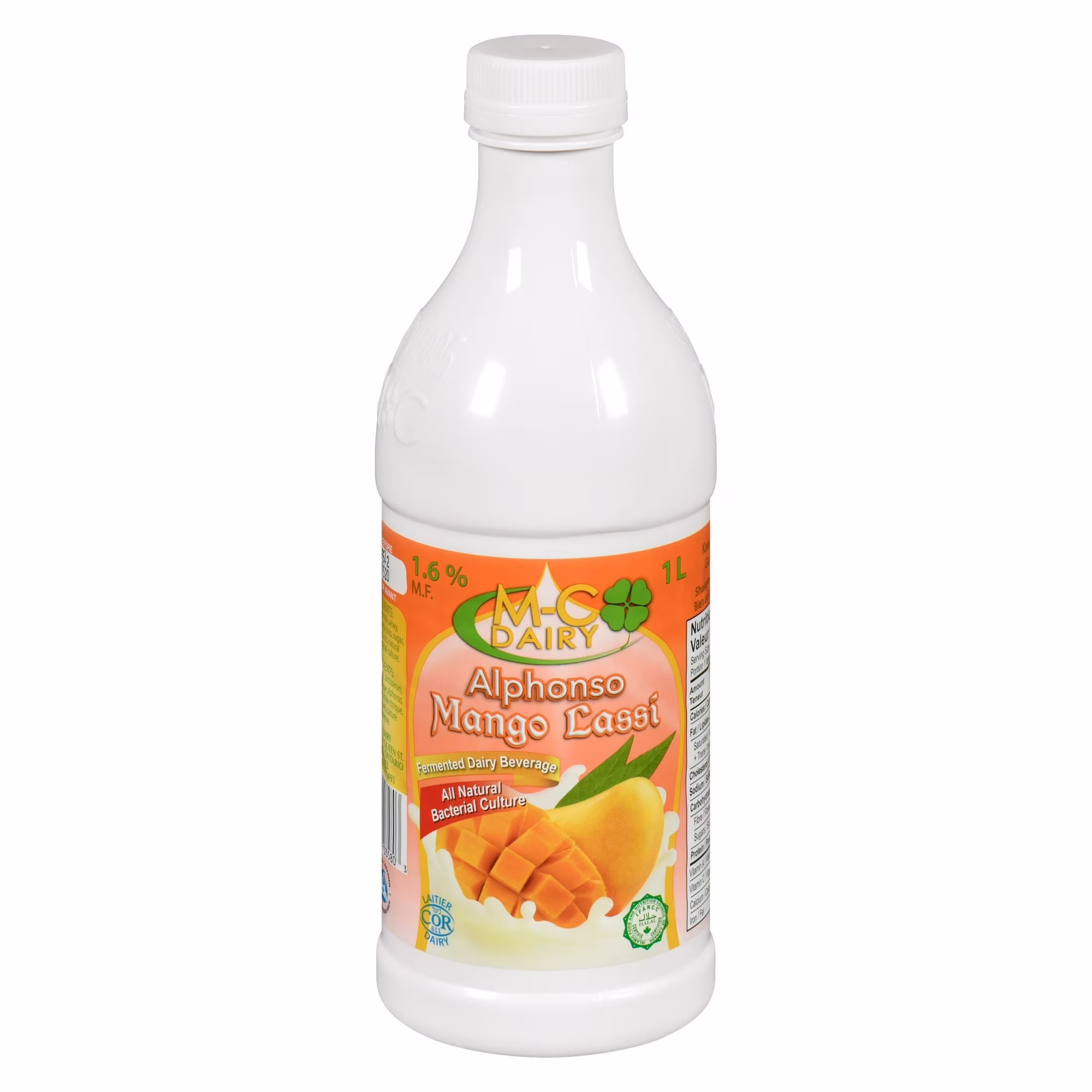 Mc dairy 1.6 % m.g. lassi à la mangue alphonso