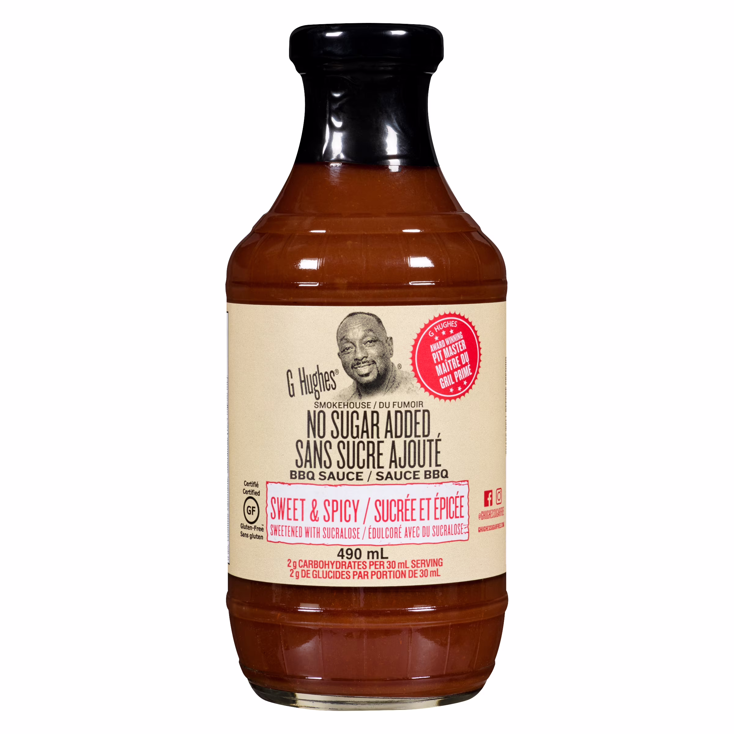 Sauce BBQ sucrée et épicée sans sucre ajouté